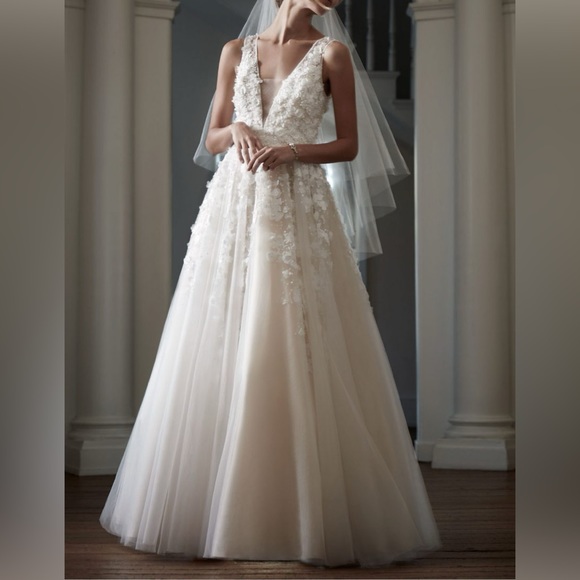 BHLDN Dresses & Skirts - BHDLN Ariane Etoile Ivory Wedding Gown | Anthropologie
